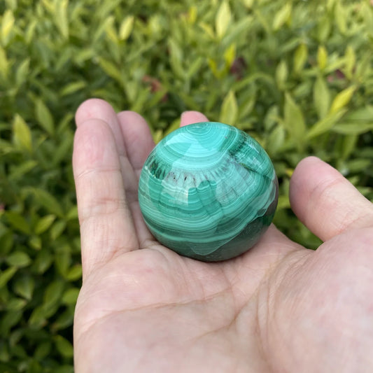 Natural Malachite Crystal Sphere