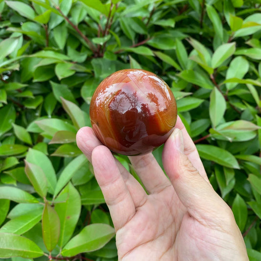 Natural Sardonyx Agate Crystal Sphere