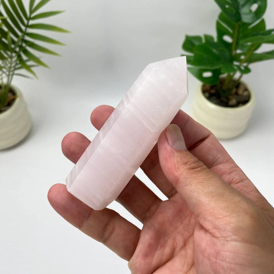 Natural Pink Calcite Tower