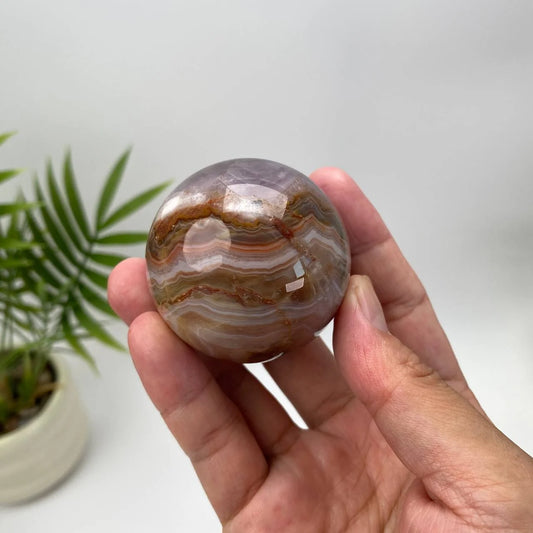 Natural Amethyst Agate Sphere