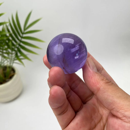 Natural Purple Fluorite Sphere