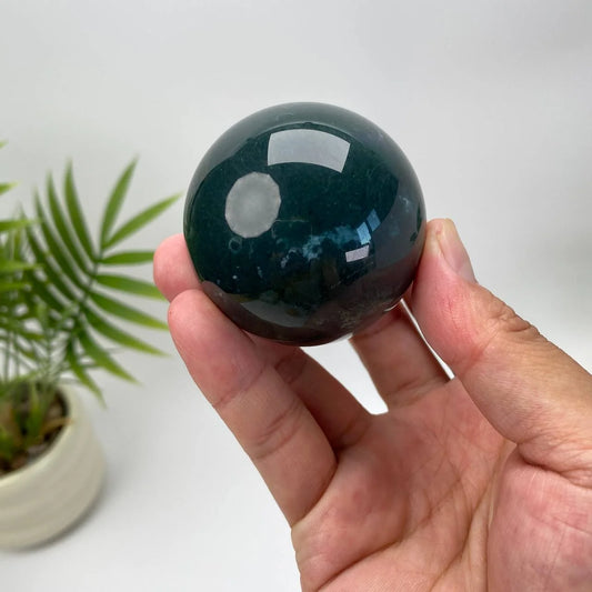 Natural Moss Agate Sphere