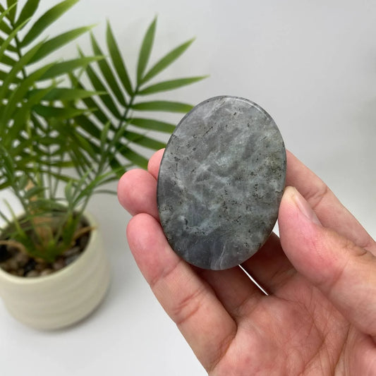 Natural Labradorite Palm Stone