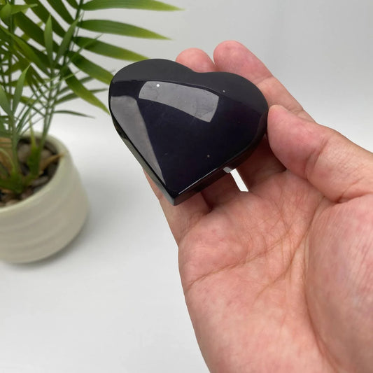 Natural Rainbow Obsidian Heart