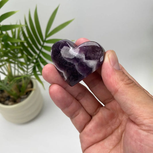 Natural Dream Amethyst Heart