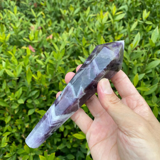 Natural Dream Amethyst Wand Carving