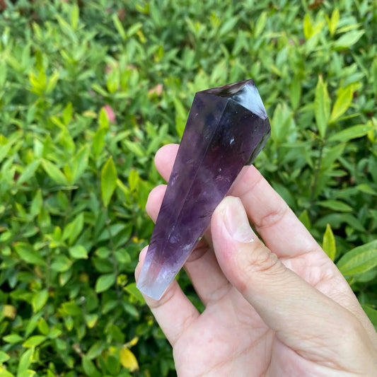 Natural Amethyst Wand Carving