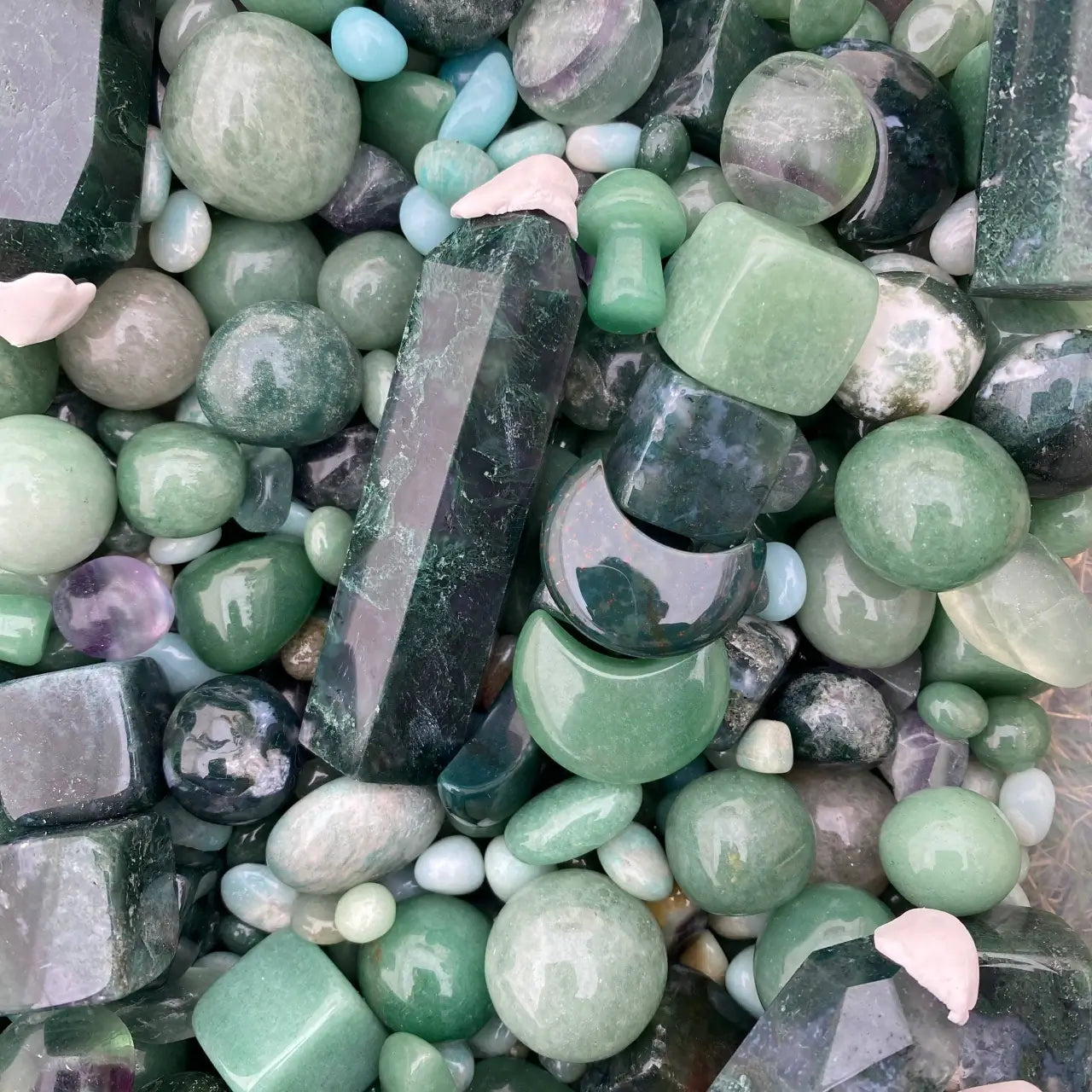 Green Crystal Confetti