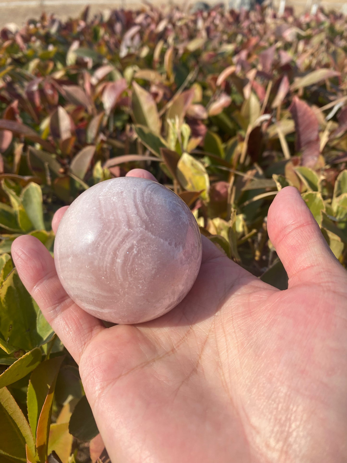 Cherry Blossom Agate Sphere – Blooming Energy, Calm & Harmony Crystal Ball