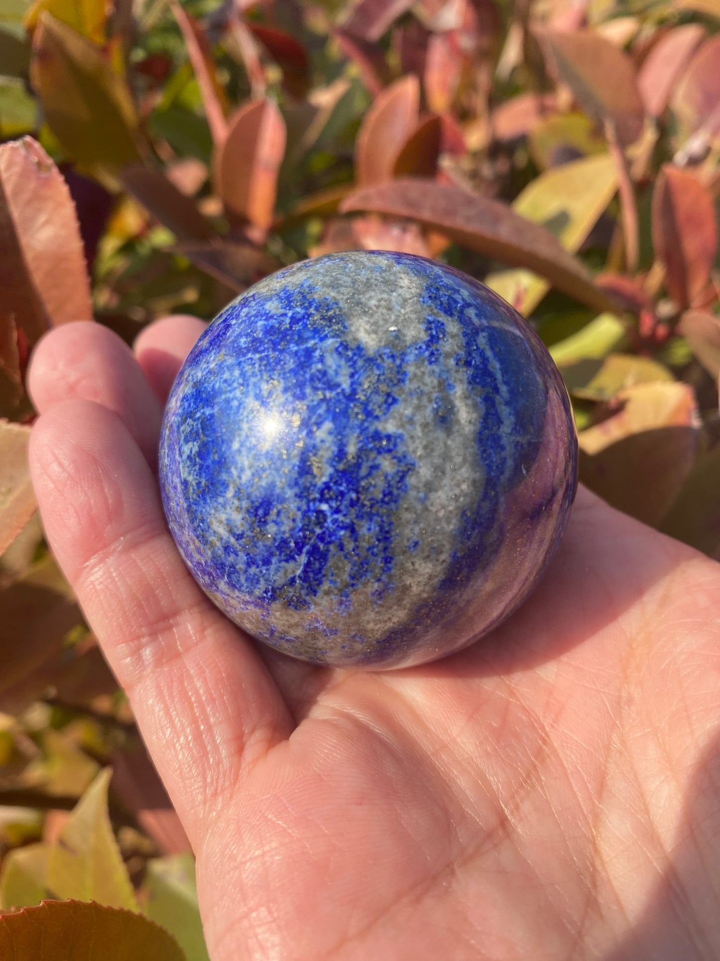 Lapis Lazuli Sphere – Deep Blue Wisdom & Inner Clarity Crystal Ball