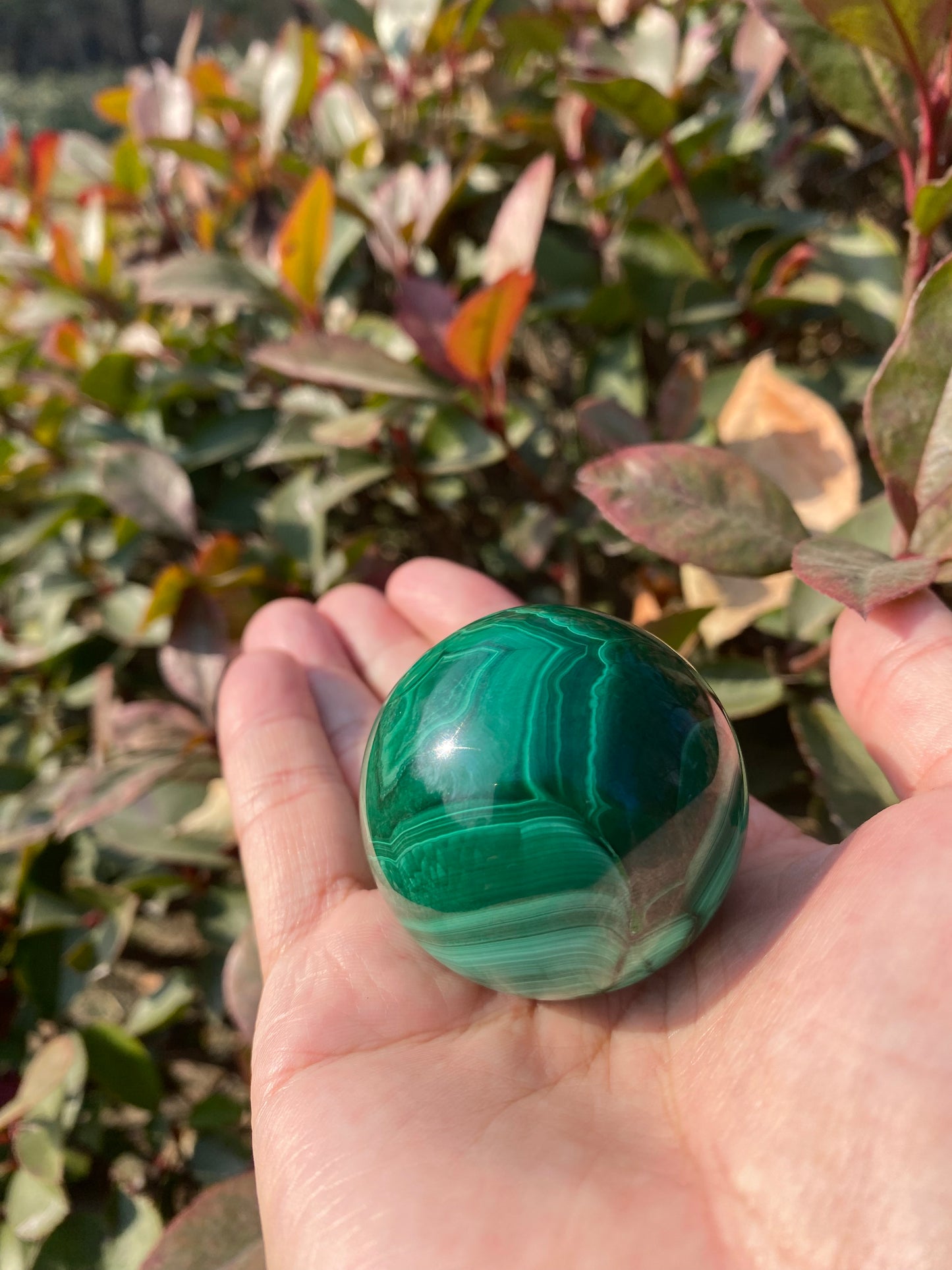 Malachite Sphere – Transformation, Protection & Empowering Energy Crystal Ball