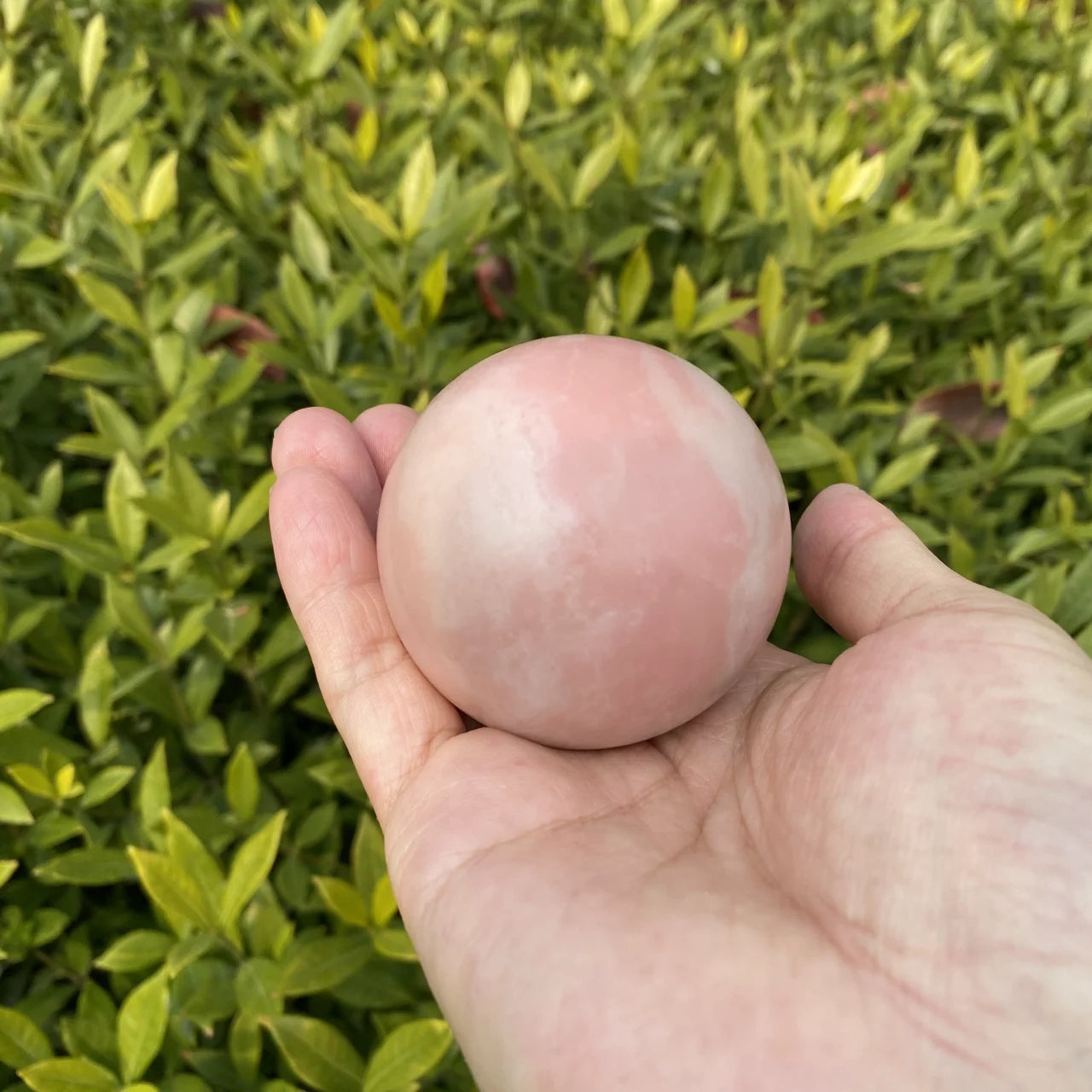 Natural Pink Opal Crystal Sphere