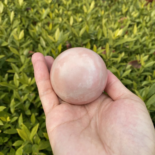 Natural Pink Opal Crystal Sphere