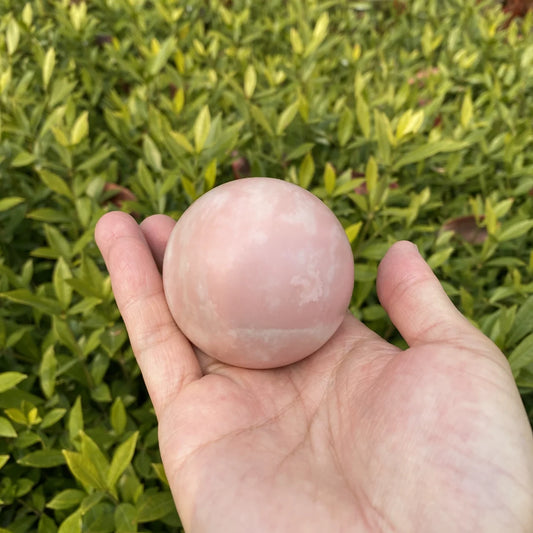 Natural Pink Opal Crystal Sphere