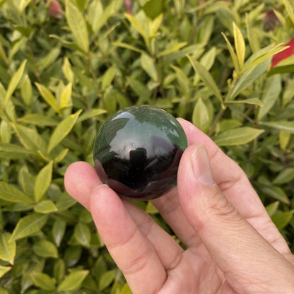 Natural Feather Fluorite Sphere