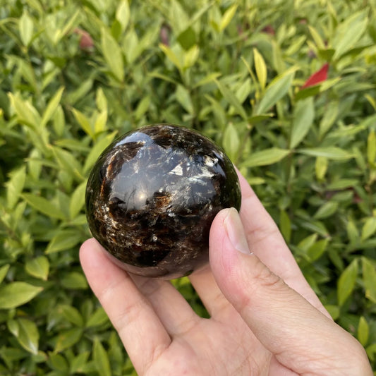 Natural Golden Mica Crystal Sphere