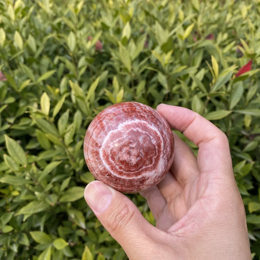 Natural Rhodochrosite Crystal Sphere
