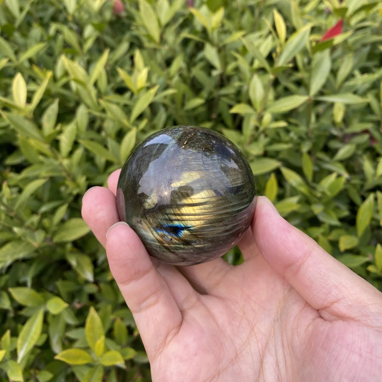 Natural Labradorite Crystal Sphere