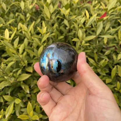 Natural Labradorite Crystal Sphere