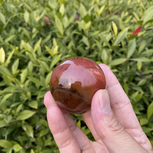 Natural Alashan Agate Crystal Sphere