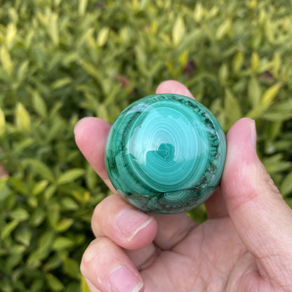 Natural Malachite Crystal Sphere