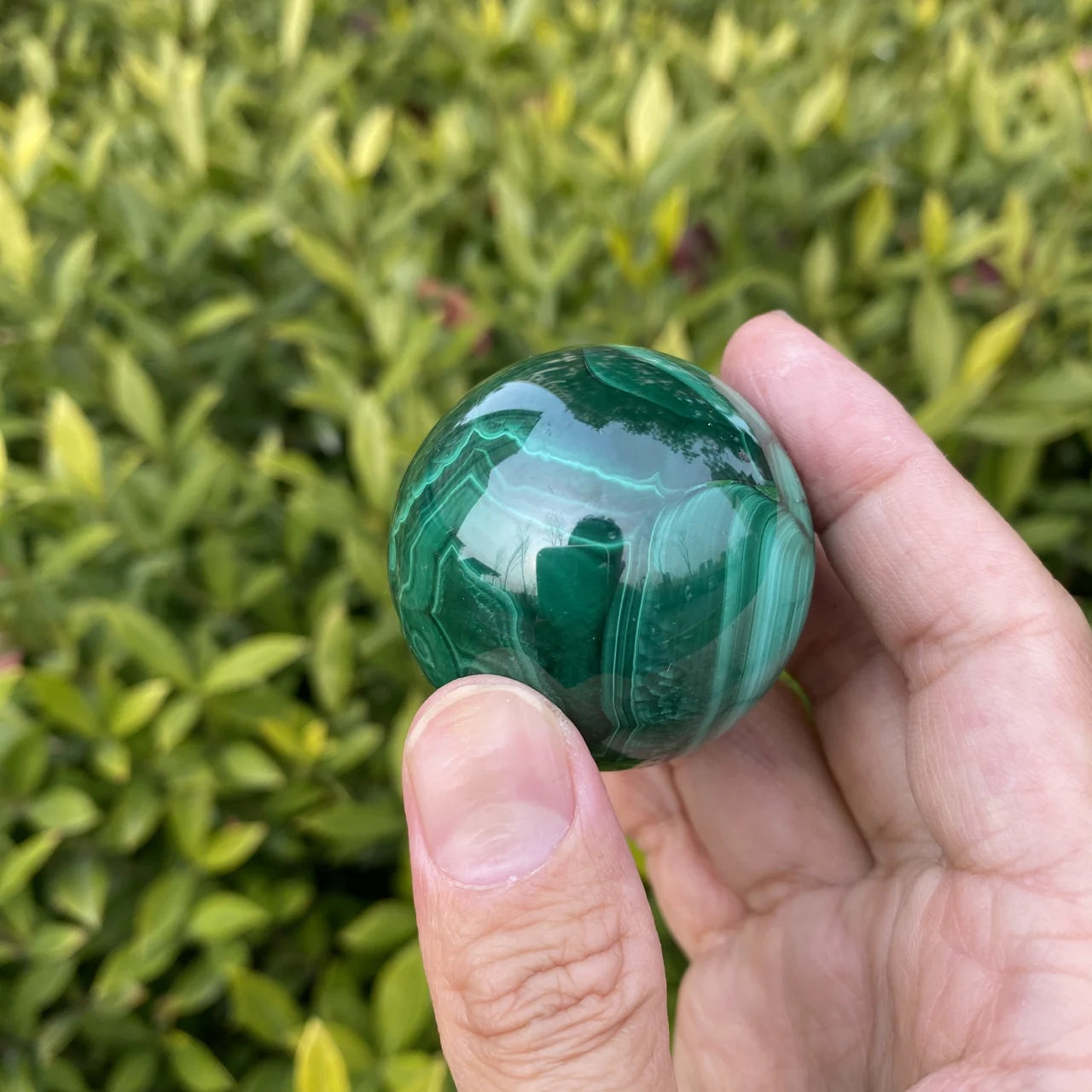 Natural Malachite Crystal Sphere