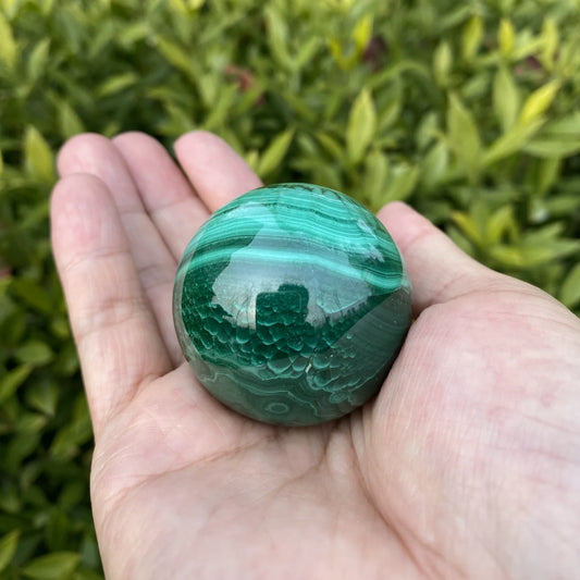 Natural Malachite Crystal Sphere
