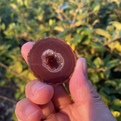 Natural ZhanGuo Red Agate Crystal Pair Carving