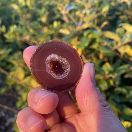 Natural ZhanGuo Red Agate Crystal Pair Carving