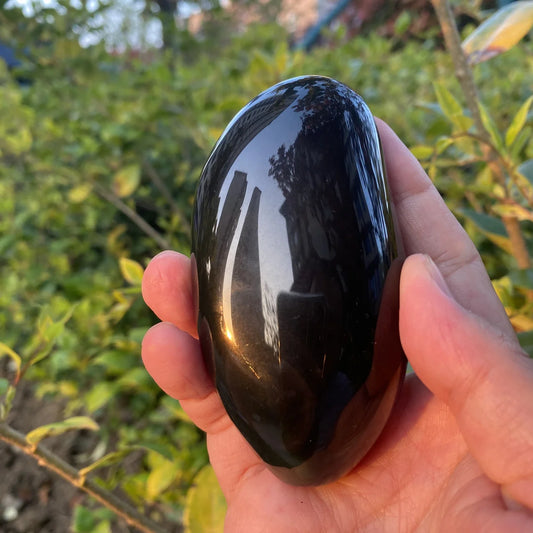 Natural Rainbow Obsidian Freeform Carving