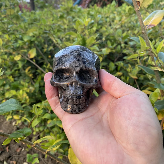 Natural Yooperlite Skull Carving