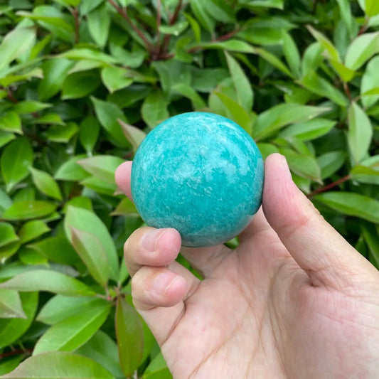 Natural Amazonite Crystal Sphere