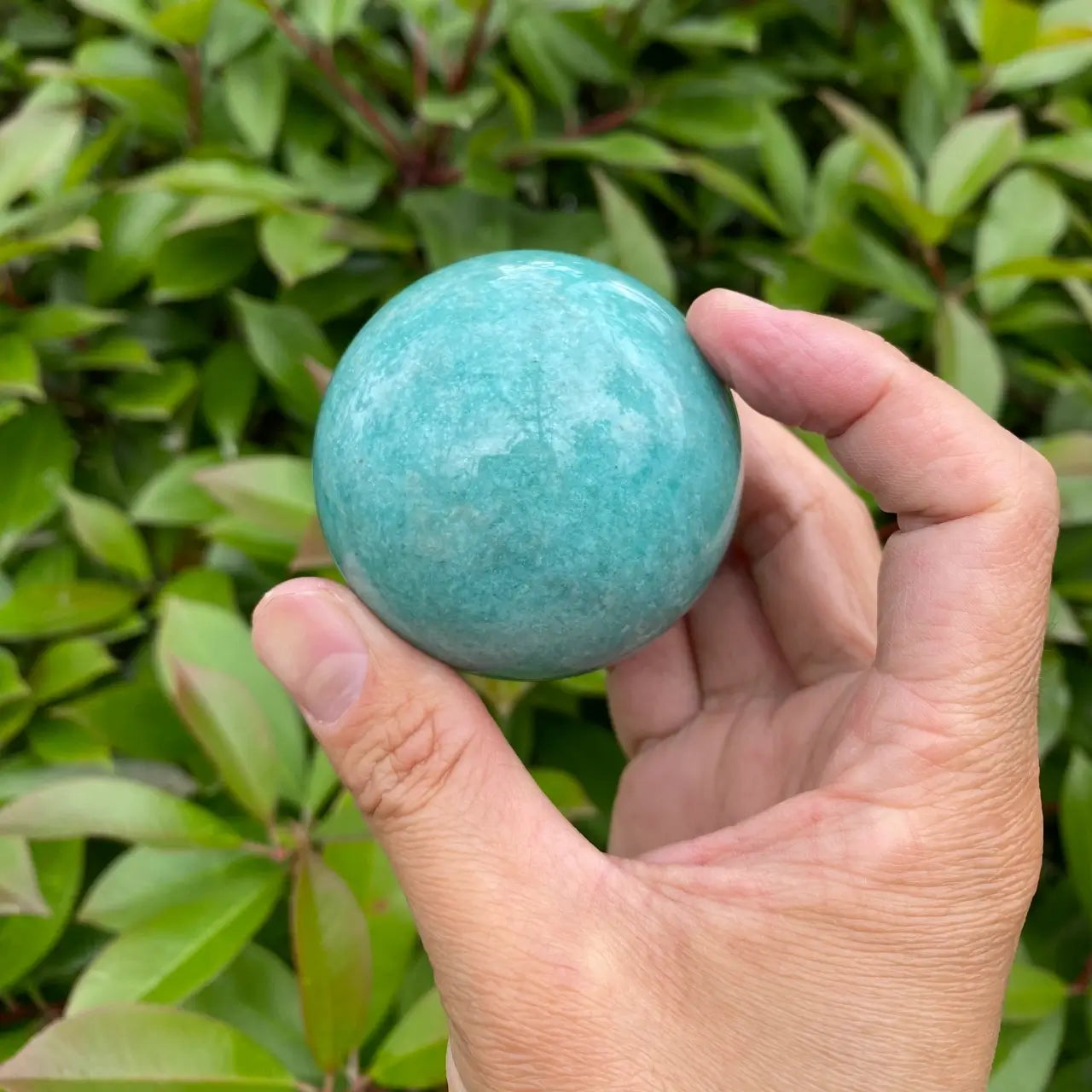 Natural Amazonite Crystal Sphere