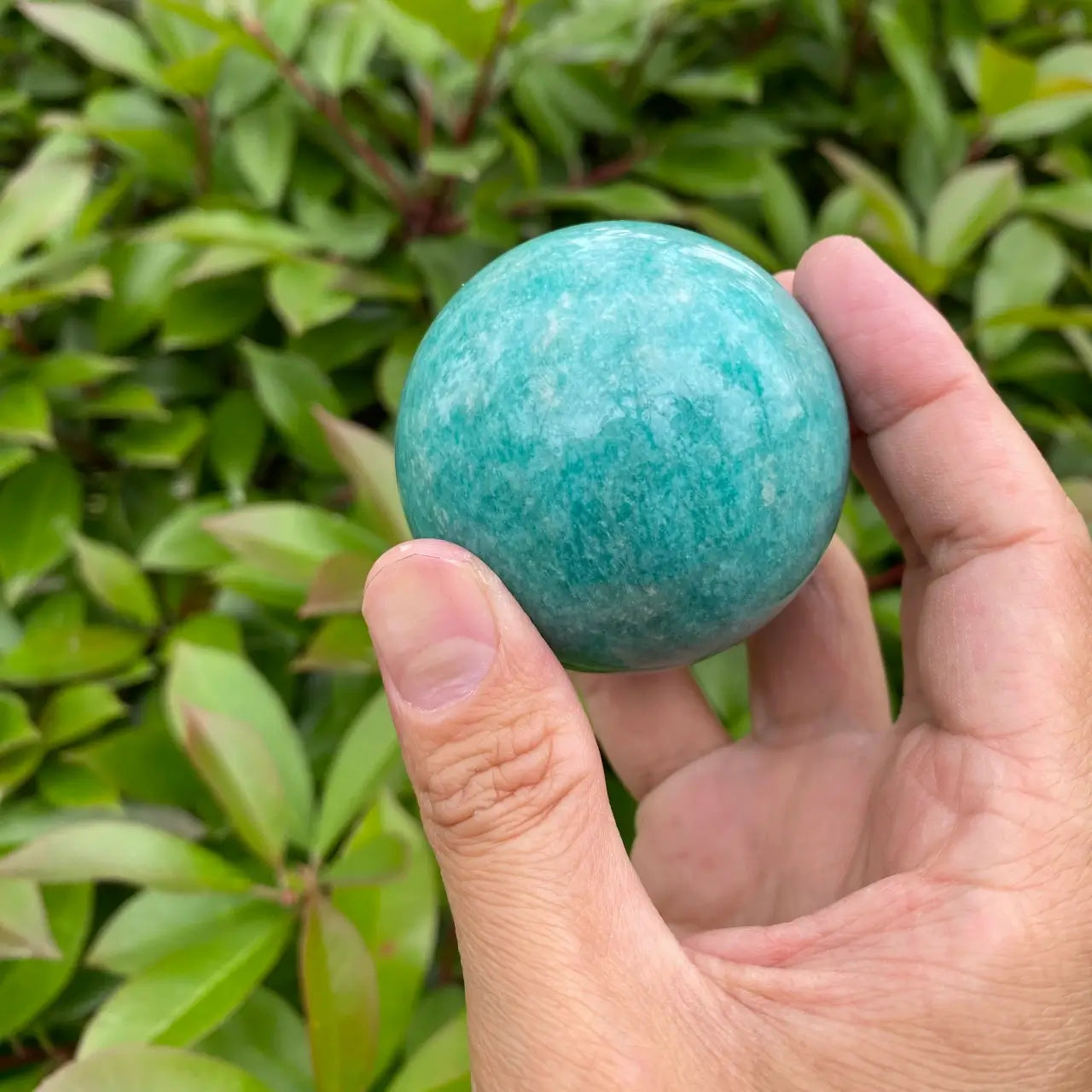 Natural Amazonite Crystal Sphere