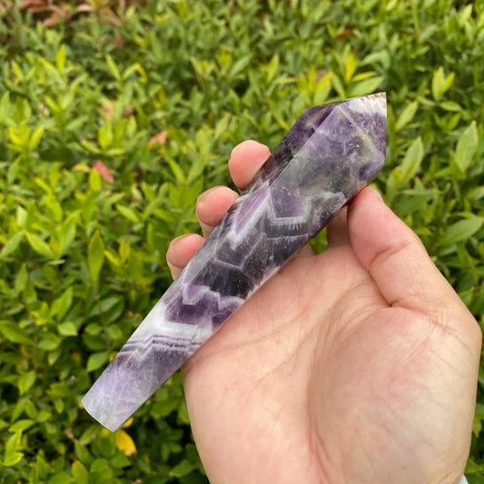 Natural Dream Amethyst Wand Carving