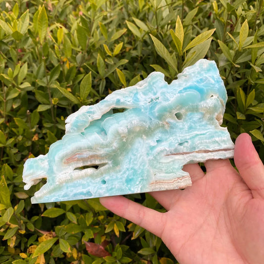 Natural Hemimorphite Slice Carving