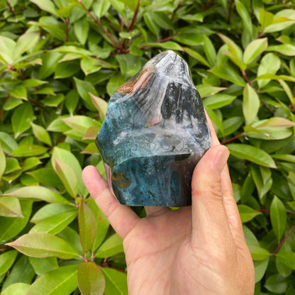 Natural Ocean Jasper Flame Carving