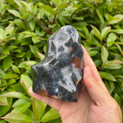 Natural Ocean Jasper Flame Carving