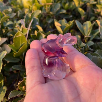Natural Fluorite Animal Carving – New Arrival Special ⚡
