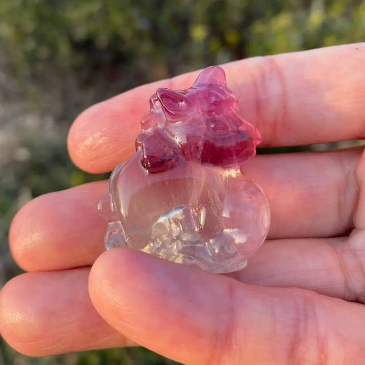 Natural Fluorite Animal Carving – New Arrival Special ⚡