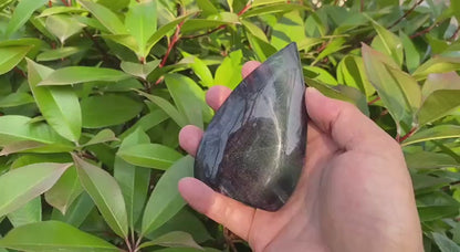 Natural Rainbow Fluorite Teardrop
