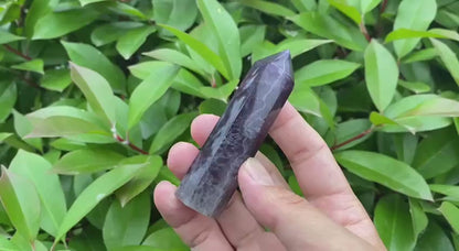 Natural Purple Fluorite Tower