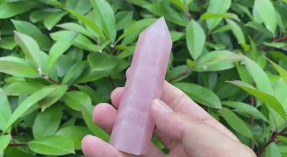 Natural Rose Quartz Tower