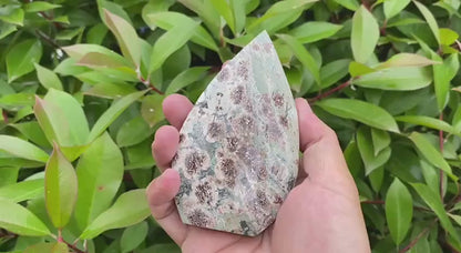 Natural Blue Fireworks Agate Teardrop Carving