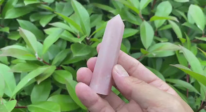 Natural Pink Opal Tower