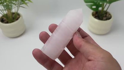 Natural Pink Calcite Tower