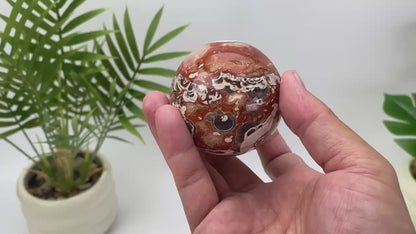 Natural Money Agate Sphere