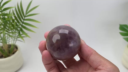 Natural Amethyst Agate Sphere