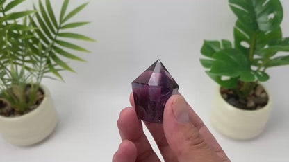 Natural Amethyst Tower Carving