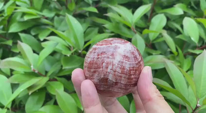 Natural Rhodochrosite Sphere
